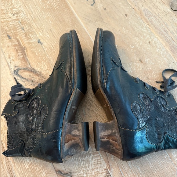 Rovers Steampunk Bohemian Leather lace up ankle boot 40 - Picture 6 of 9